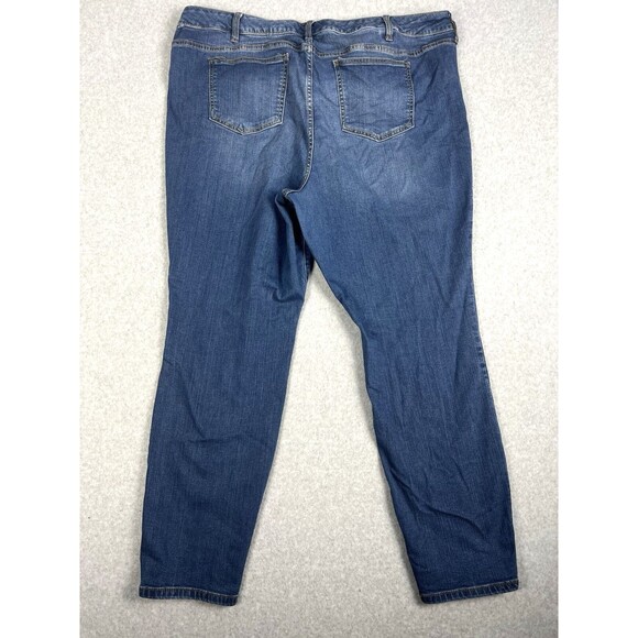 Torrid Jeans Womens 24R Blue High Rise Skinny Dark Wash Denim Comfort Western - Picture 2 of 14